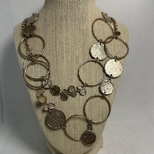 Chico's Gold-Tone Circle Necklace